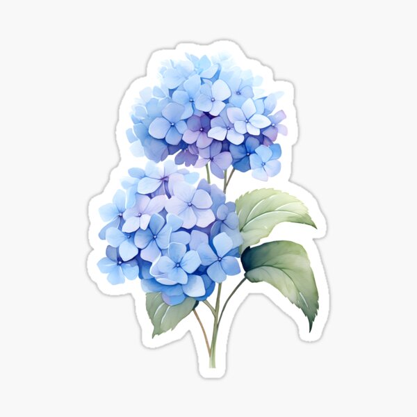 Item preview, Hydrangeas Watercolor designed and sold by DerSenat.