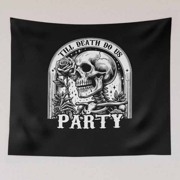 Artikelvorschau, Til Death Do Us Party Bride Or Die Bachelorette entworfen und verkauft von Dressed For  Duty.