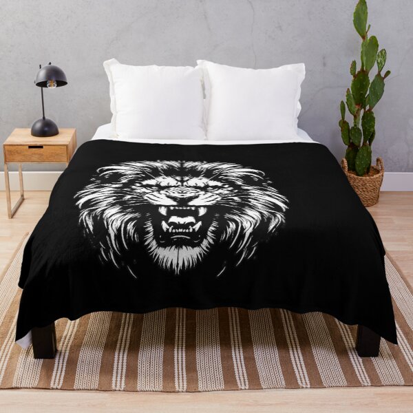 Item preview, Dark Art Lion Beast King Animal Fangs Art Tattoo designed and sold by MORSPECTIVE.