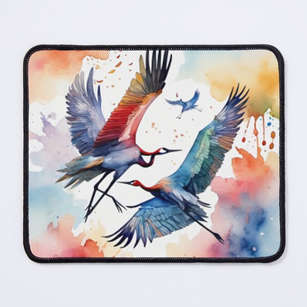 Item preview, Loving two pastel cranes designed and sold by Wa Wonder.