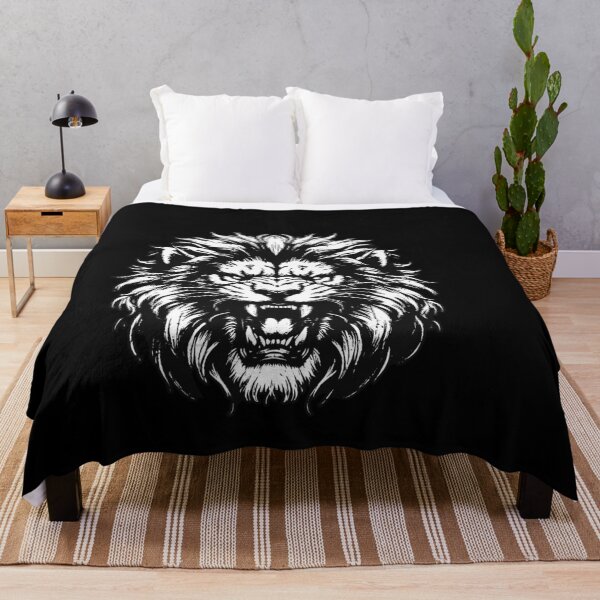 Item preview, Dark Art Lion Beast King Animal Fangs Art Tattoo designed and sold by MORSPECTIVE.