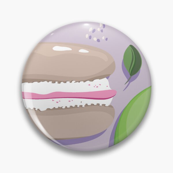 Item preview, Macaron and blueberry leaves, Lilac background designed and sold by Alex  Blud.