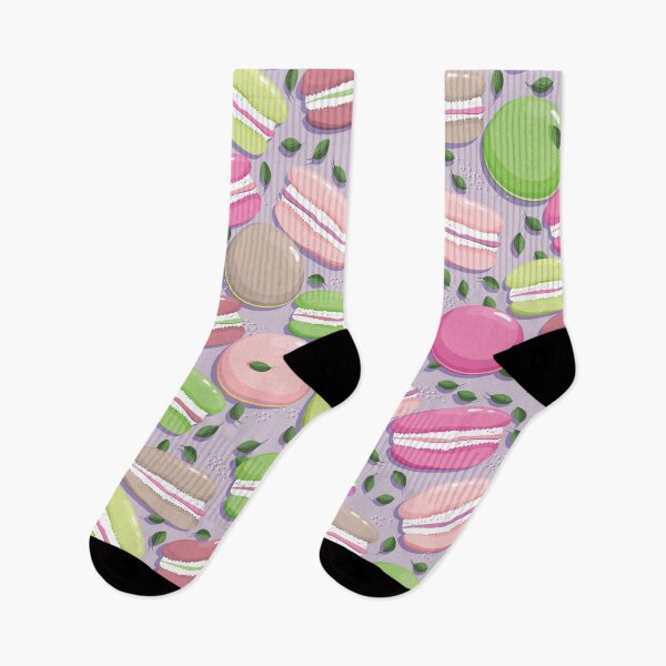 Item preview, Macaron and blueberry leaves, Lilac background designed and sold by Alex  Blud.