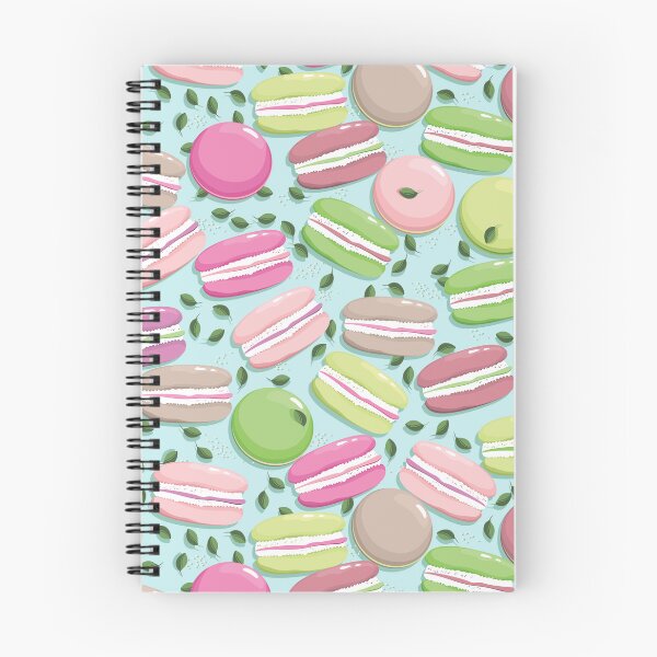 Item preview, Macaron and blueberry leaves, Light blue background designed and sold by Alex  Blud.