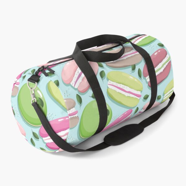 Item preview, Macaron and blueberry leaves, Light blue background designed and sold by Alex Blud.