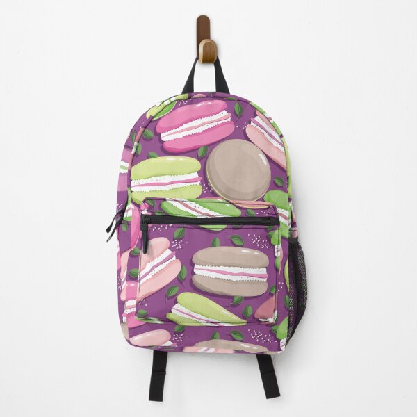 Item preview, Macaron and blueberry leaves, Burgundy background designed and sold by Alex Blud.