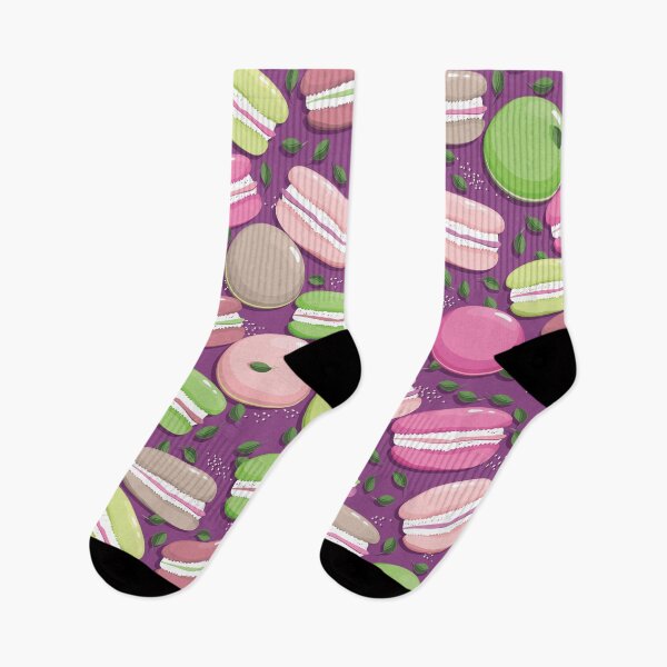 Item preview, Macaron and blueberry leaves, Burgundy background designed and sold by Alex  Blud.