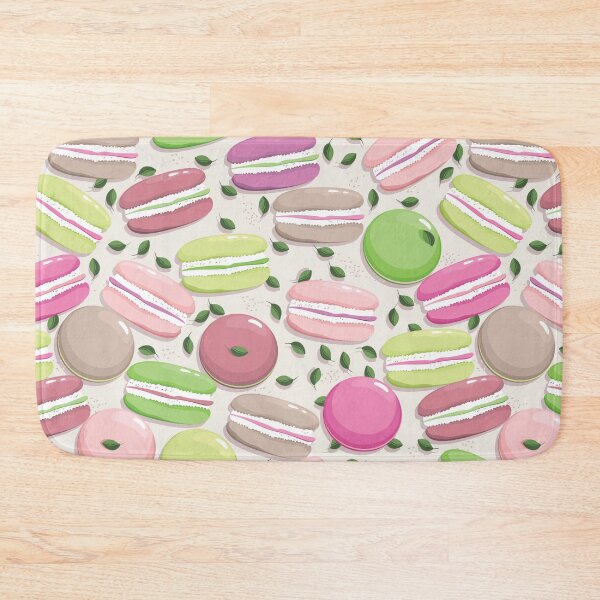 Item preview, Macaron and blueberry leaves, Beige background designed and sold by Alex  Blud.