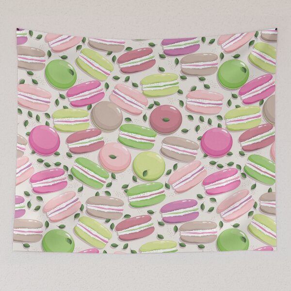 Item preview, Macaron and blueberry leaves, Beige background designed and sold by Alex  Blud.