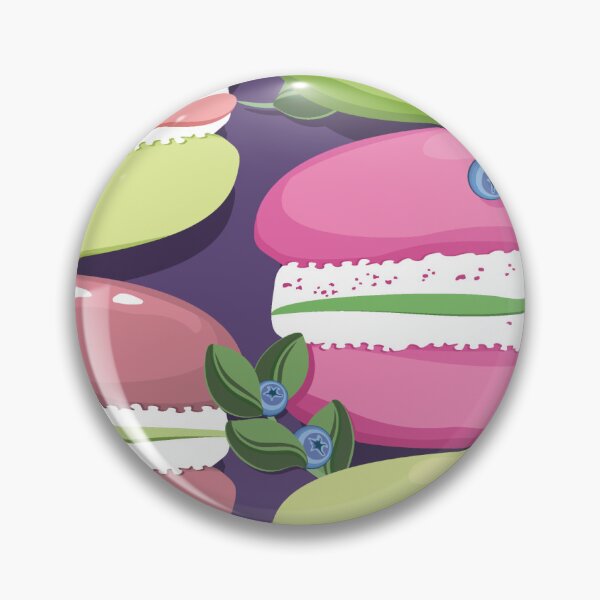 Item preview, Macaron and blueberry sprigs, Purple background designed and sold by Alex  Blud.