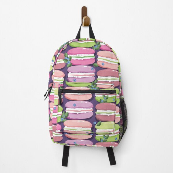 Item preview, Macaron and blueberry sprigs, Purple background designed and sold by Alex Blud.
