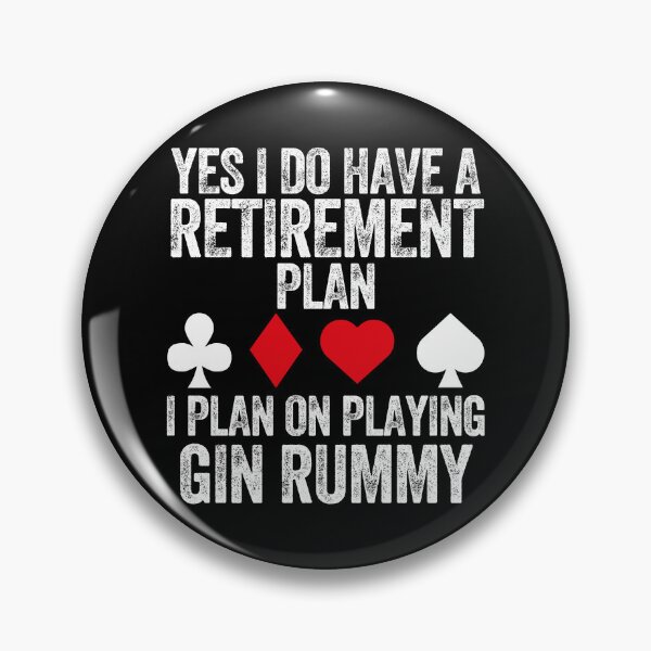 Item preview, Retirement Plan Gin Rummy Lover Casino Gambling Poker Cards Vegas designed and sold by w1ckerman.