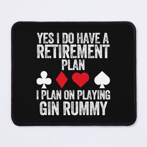 Item preview, Retirement Plan Gin Rummy Lover Casino Gambling Poker Cards Vegas designed and sold by w1ckerman.