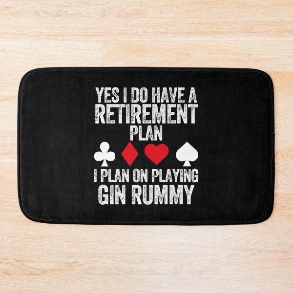 Item preview, Retirement Plan Gin Rummy Lover Casino Gambling Poker Cards Vegas designed and sold by w1ckerman.