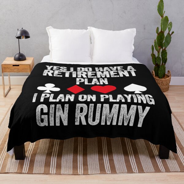Item preview, Retirement Plan Gin Rummy Lover Casino Gambling Poker Cards Vegas designed and sold by w1ckerman.
