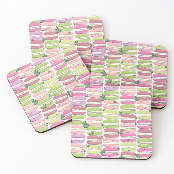 Item preview, Macaron and blueberry sprigs, White background designed and sold by Alex  Blud.