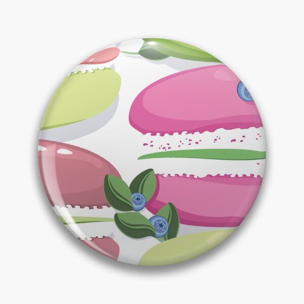 Item preview, Macaron and blueberry sprigs, White background designed and sold by Alex  Blud.
