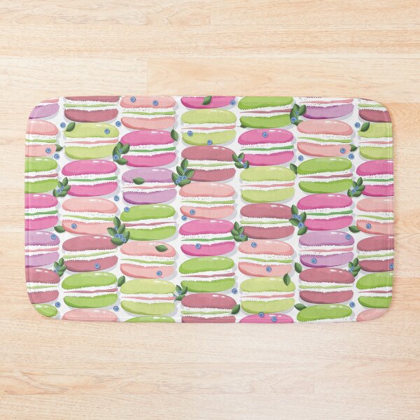 Item preview, Macaron and blueberry sprigs, White background designed and sold by Alex  Blud.