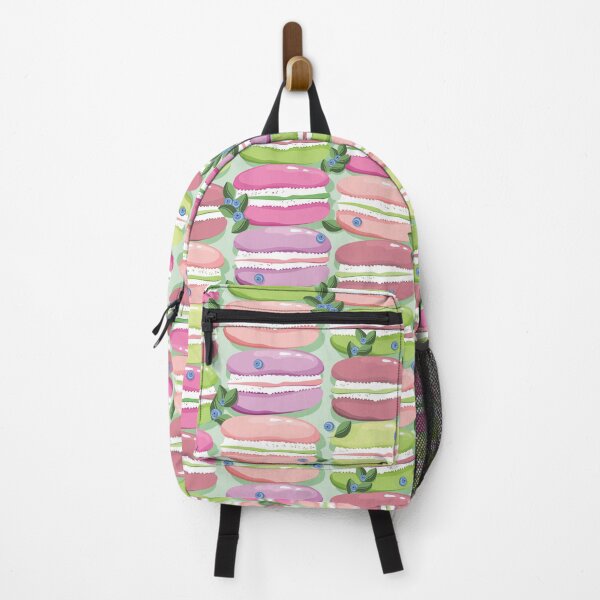 Item preview, Macaron and blueberry sprigs, Light green background designed and sold by Alex Blud.