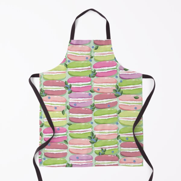 Item preview, Macaron and blueberry sprigs, Light green background designed and sold by Alex Blud.