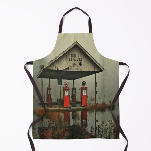 Item preview, Abandoned Gas Station in Swamp designed and sold by daxbichan.