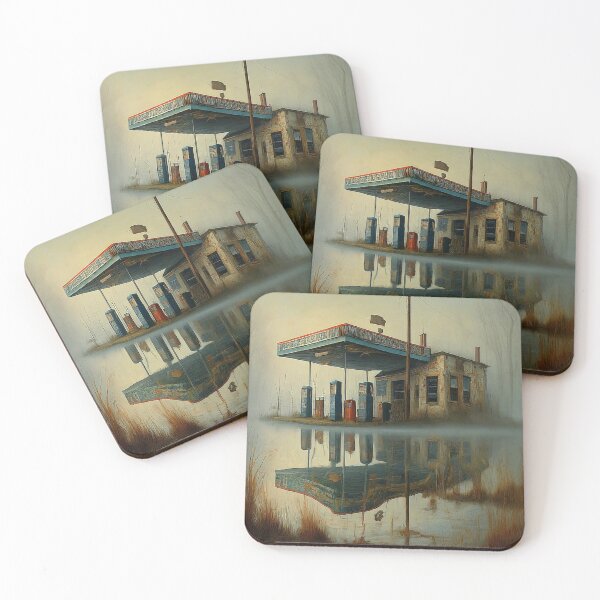 Item preview, Eerie Abandoned Gas Station	 designed and sold by daxbichan.
