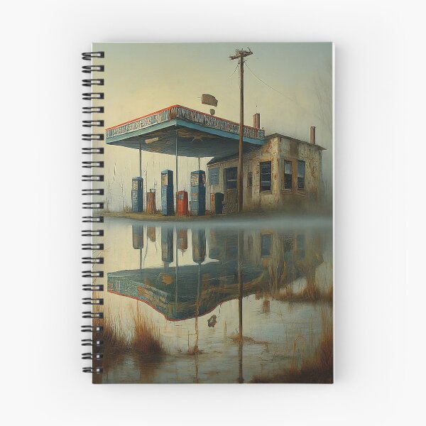 Item preview, Eerie Abandoned Gas Station	 designed and sold by daxbichan.