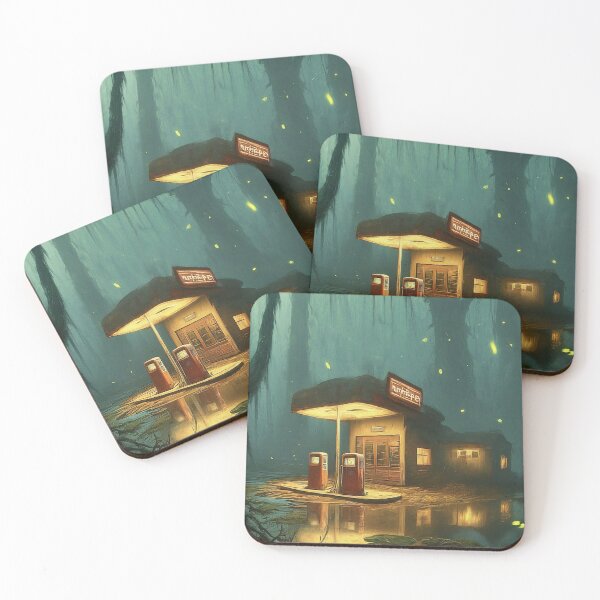 Item preview, Mystical Gas Station in Forest	 designed and sold by daxbichan.