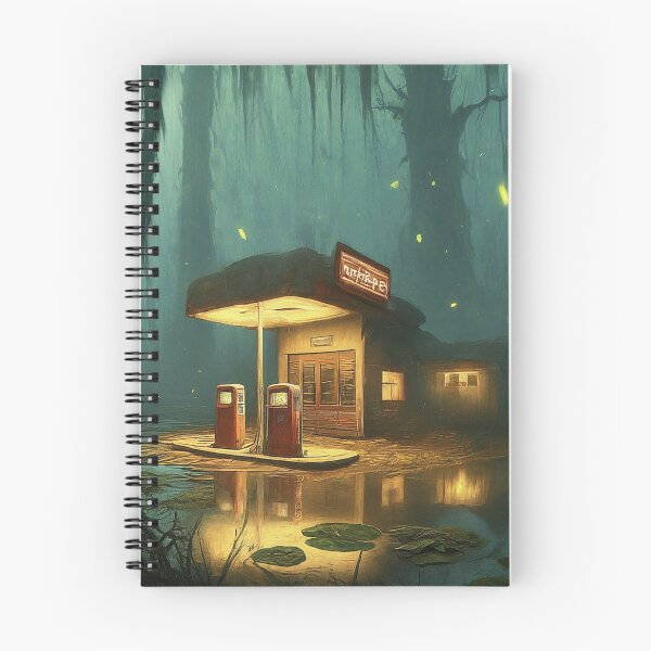 Item preview, Mystical Gas Station in Forest	 designed and sold by daxbichan.