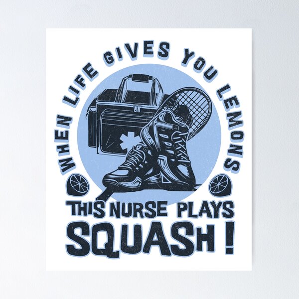 Item preview, Nurse squash player designed and sold by Graffik-Peeps.