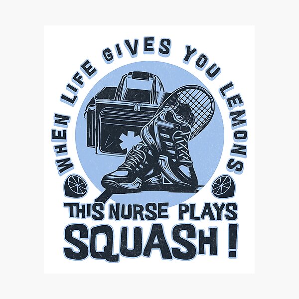 Item preview, Nurse squash player designed and sold by Graffik-Peeps.