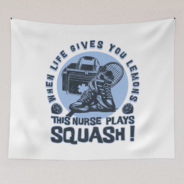 Item preview, Nurse squash player designed and sold by Graffik-Peeps.