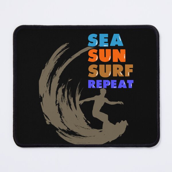 Item preview, Sea Sun Surf Repeat: Summer Vibes Puns Tee designed and sold by Jackie2024.