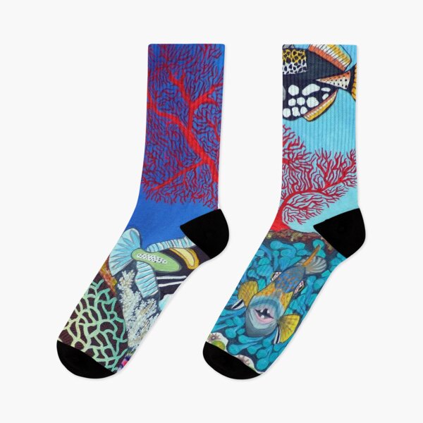 Item preview, Les Balistes, tropical fish designed and sold by GabiVitryArt.
