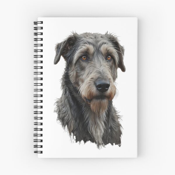 Artikelvorschau, Königliches irisches Wolfshundporträt - majestätischer Hund Kunstdruck entworfen und verkauft von ToonTailsStudio.