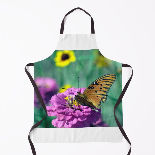 Item preview, Gulf Fritilarry Butterfly and Zinnia designed and sold by MercerImages.