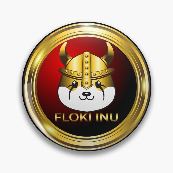 Item preview, luxury gold floki inu cryptocurrency symbol designed and sold by ZieProject.