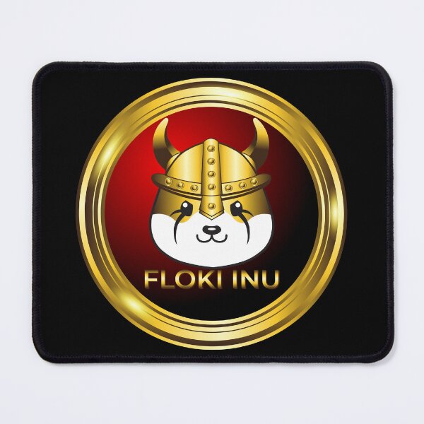 Item preview, luxury gold floki inu cryptocurrency symbol designed and sold by ZieProject.