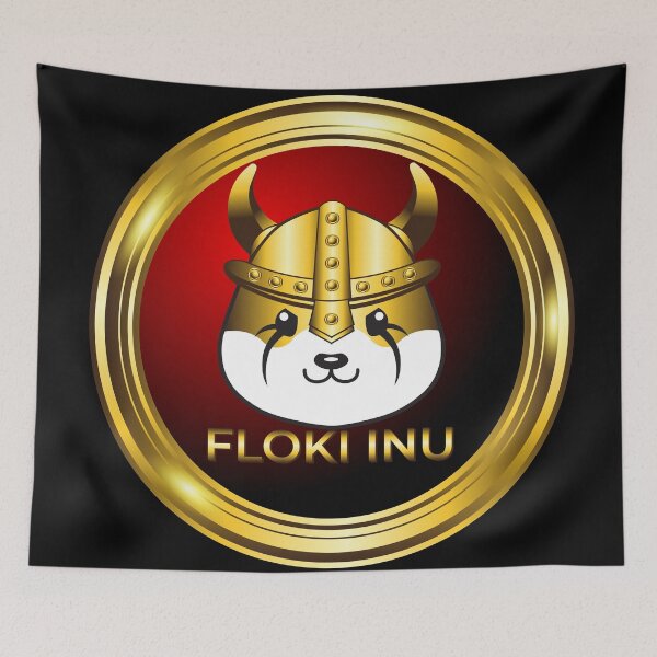Item preview, luxury gold floki inu cryptocurrency symbol designed and sold by ZieProject.