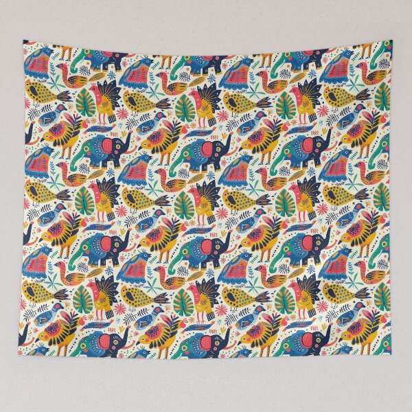 Item preview, Vibrant Tinga Tinga Inspired Design designed and sold by MyDearWorld.