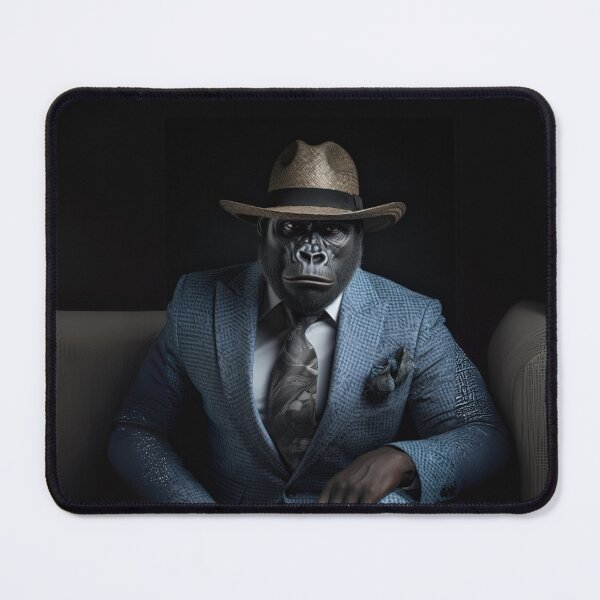 Item preview, Dapper Gorilla in Blue Suit designed and sold by Sillytoe.