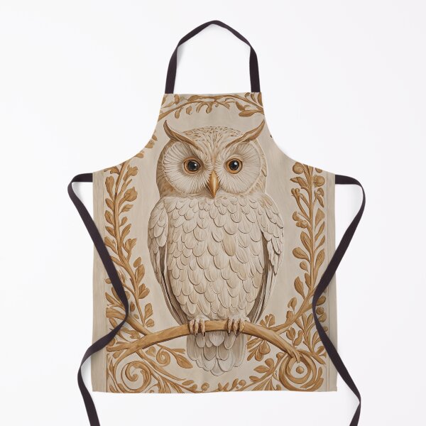 Item preview, Wise Gaze: Cream-Colored Owl designed and sold by Lizetteh.