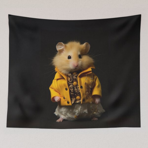Item preview, Fashionable Hamster in Yellow Jacket designed and sold by Sillytoe.