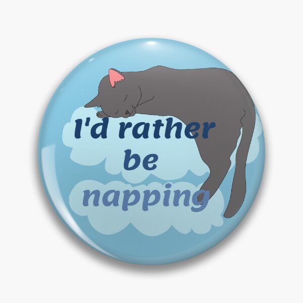 Item preview, I'd Rather Be Napping Cat on Clouds  designed and sold by JaygiesDesign.