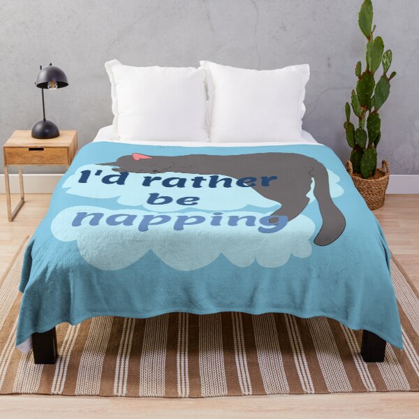 Item preview, I'd Rather Be Napping Cat on Clouds  designed and sold by JaygiesDesign.
