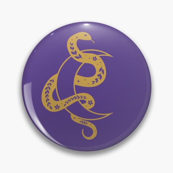 Item preview, Wriggling yellow snake and crescent moon designed and sold by AnnArtshock.