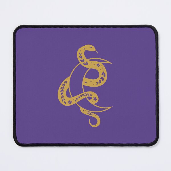 Item preview, Wriggling yellow snake and crescent moon designed and sold by AnnArtshock.