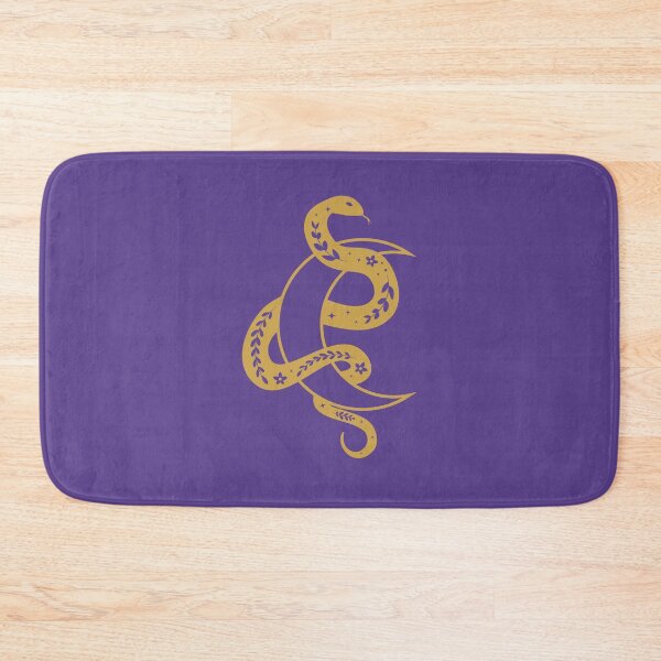 Item preview, Wriggling yellow snake and crescent moon designed and sold by AnnArtshock.