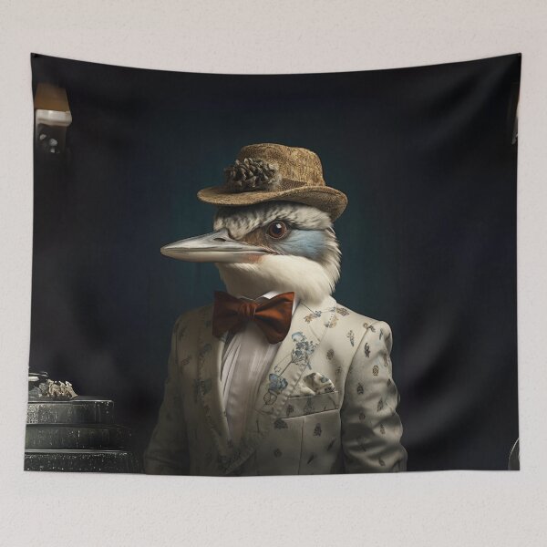 Item preview, Dapper Kookaburra in Elegant Attire designed and sold by Sillytoe.