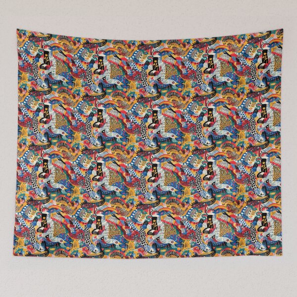 Item preview, Vibrant Tinga Tinga Inspired Design Tanzania designed and sold by MyDearWorld.